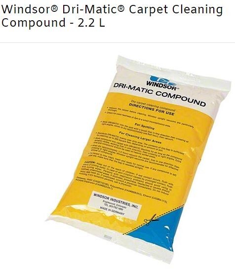 Windsor® Dri-Matic® Carpet Cleaning Compound - 2.2  Compound for Carpet Cleaning