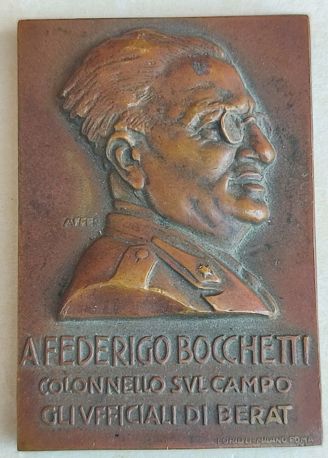 BERAT ALBANIA HOSPITAL CENTER PLATE FEDERICO BOCCHETTI CAMP HOSPITAL CRI