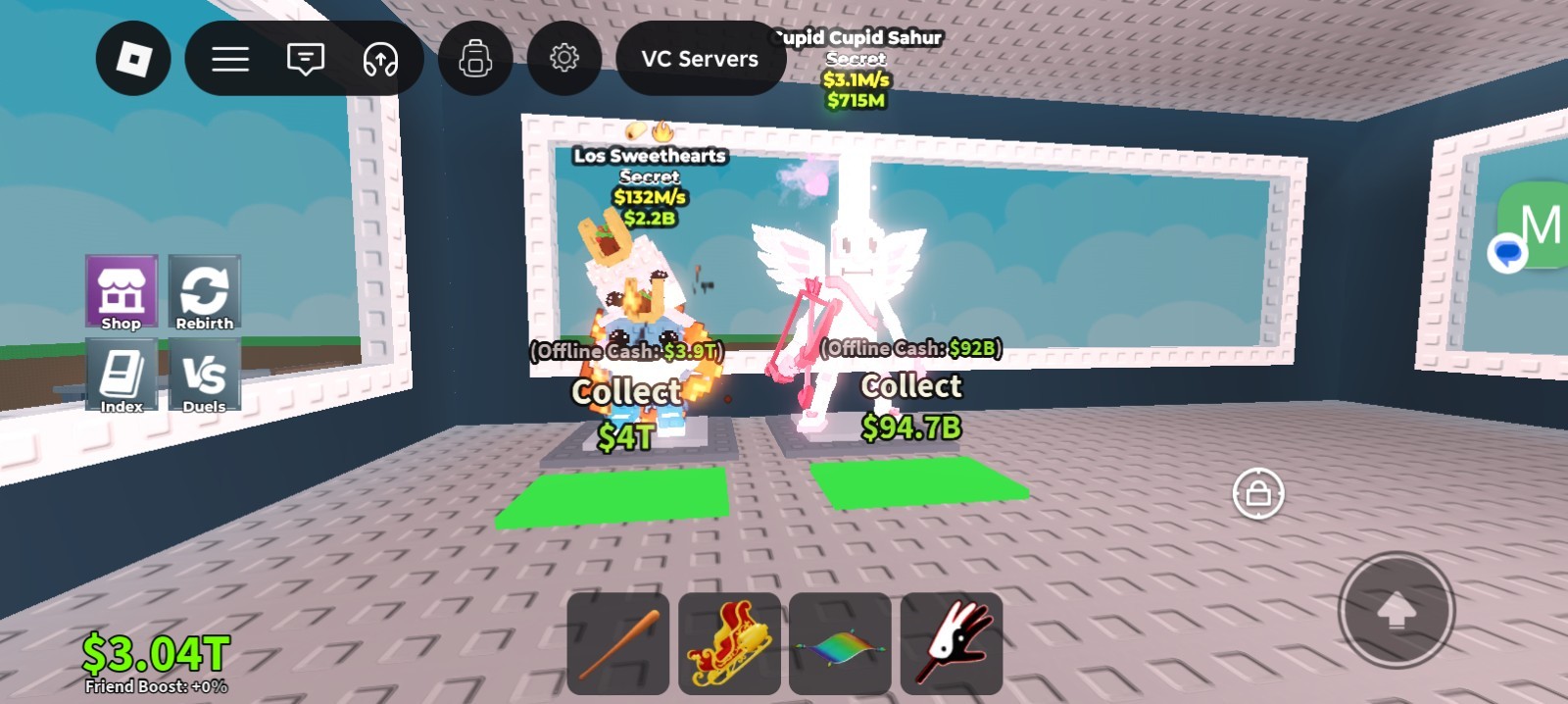 Roblox Los Sweethearts and Cupid Cupid Sahur Secret Game Asset Collectible