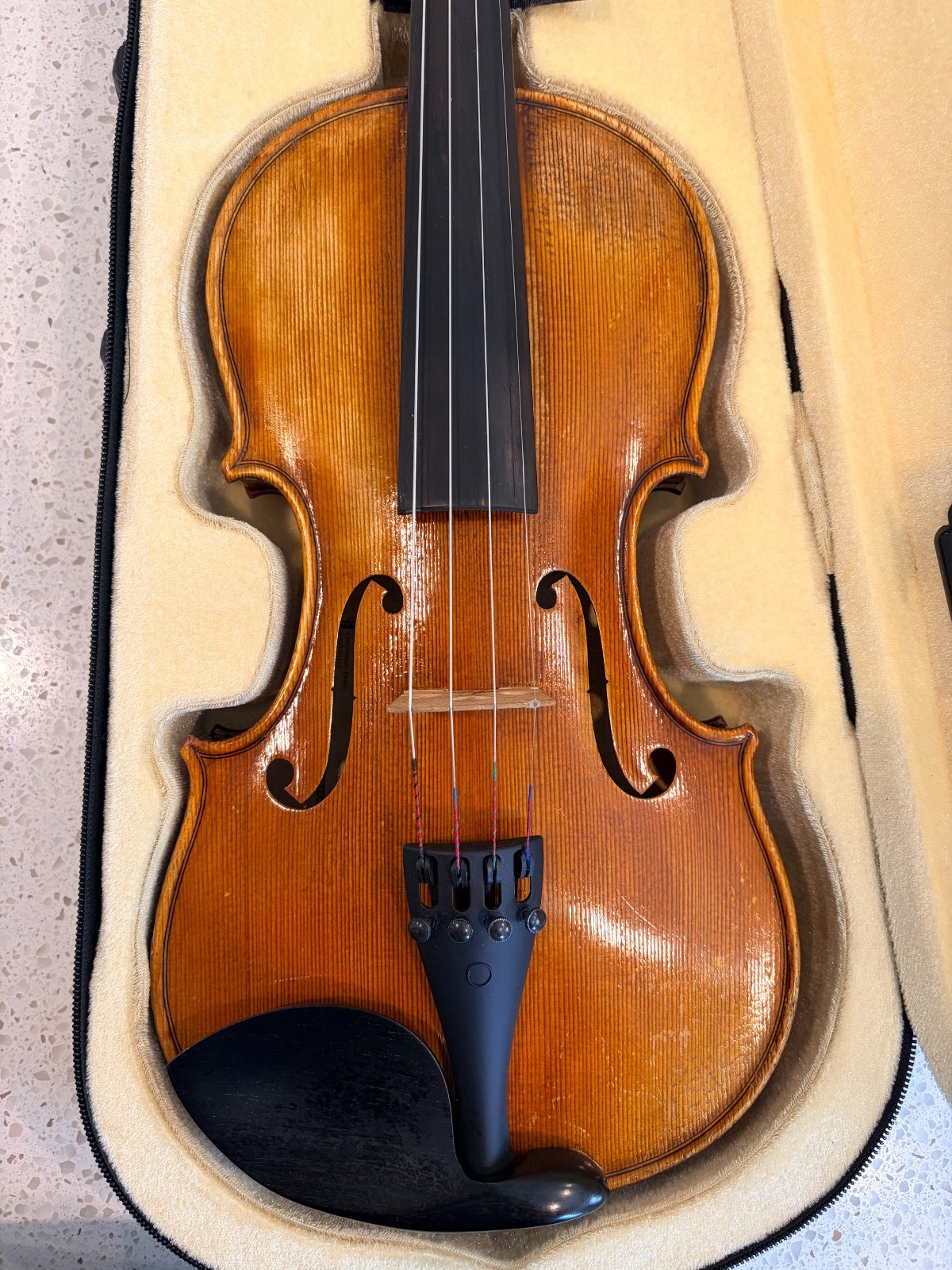 4/4 Violin 2019 Wong made by/for baroque violin shop in Cincinnati Ohio