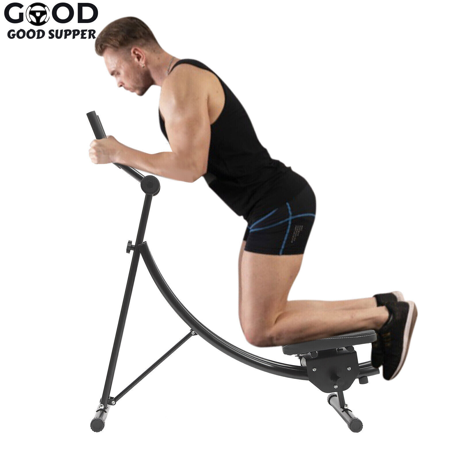 Ab Machine Coaster Abdominal Crunch Trainer fit Home Gym Core Workout Equipment