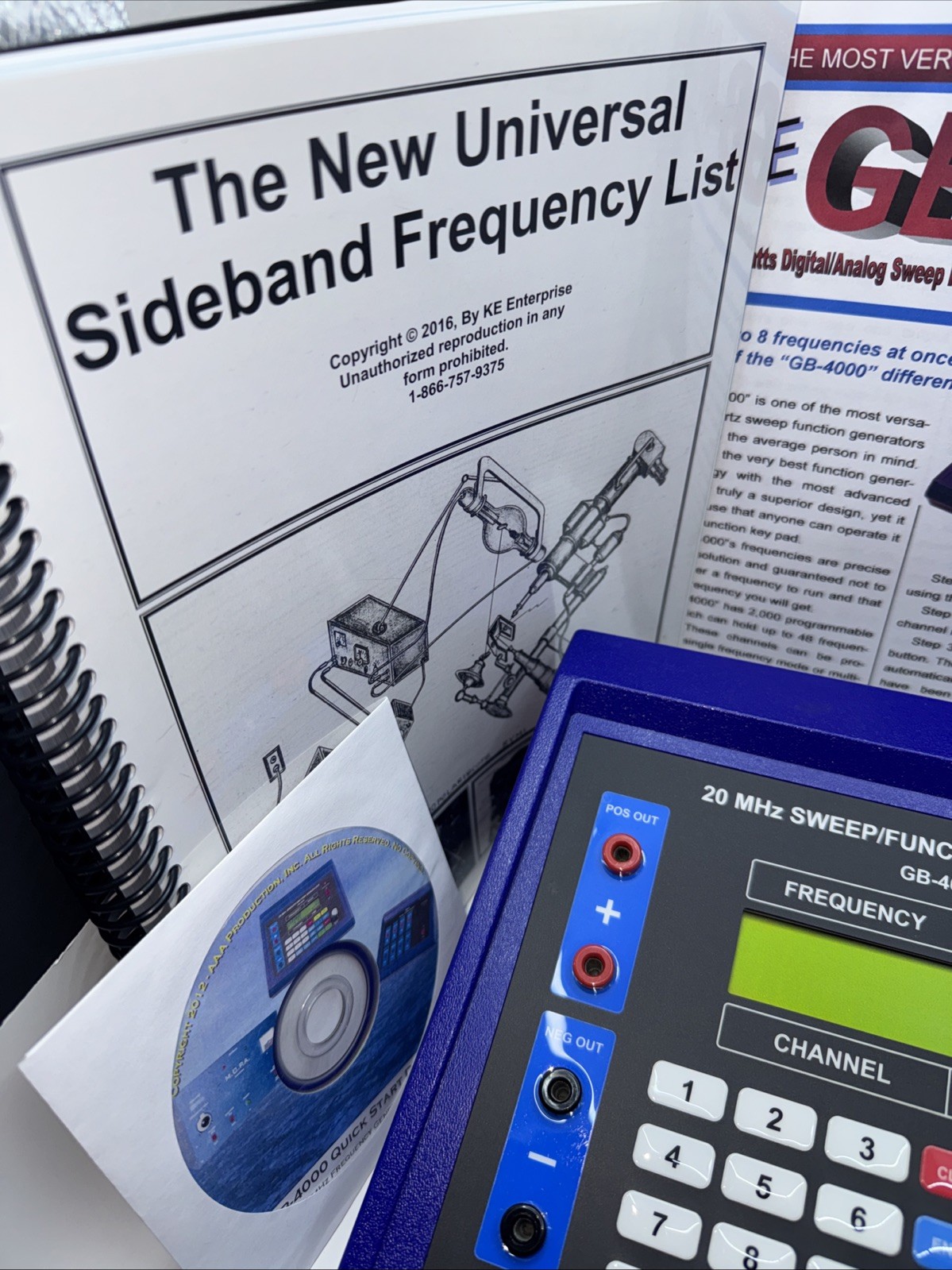GB-4000 20 MHz Sweep/ Function Generator- Complete- Excellent Cond. -Tested-Rife