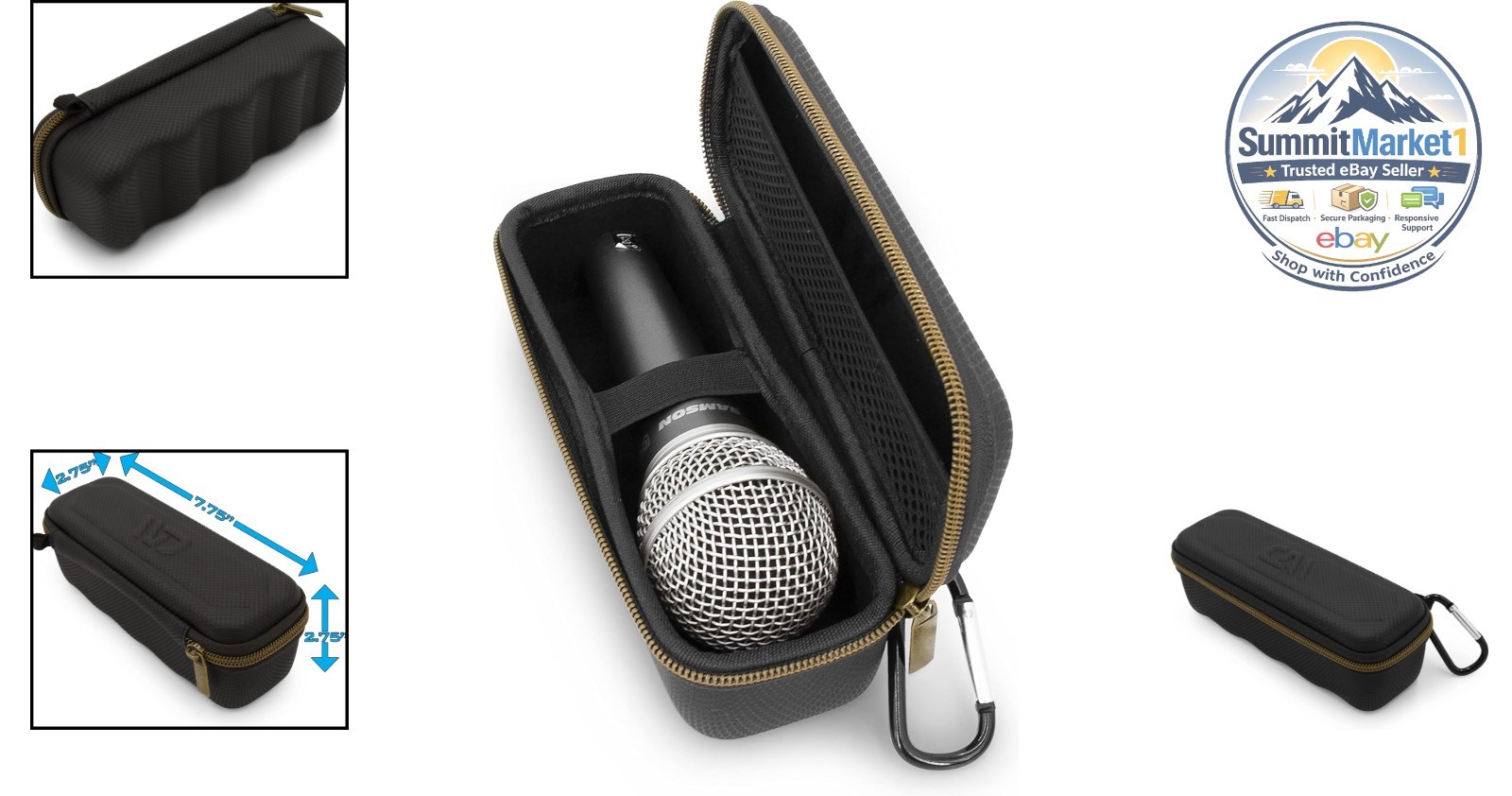 Microphone Case for Wired Microphones up to 6.75”
