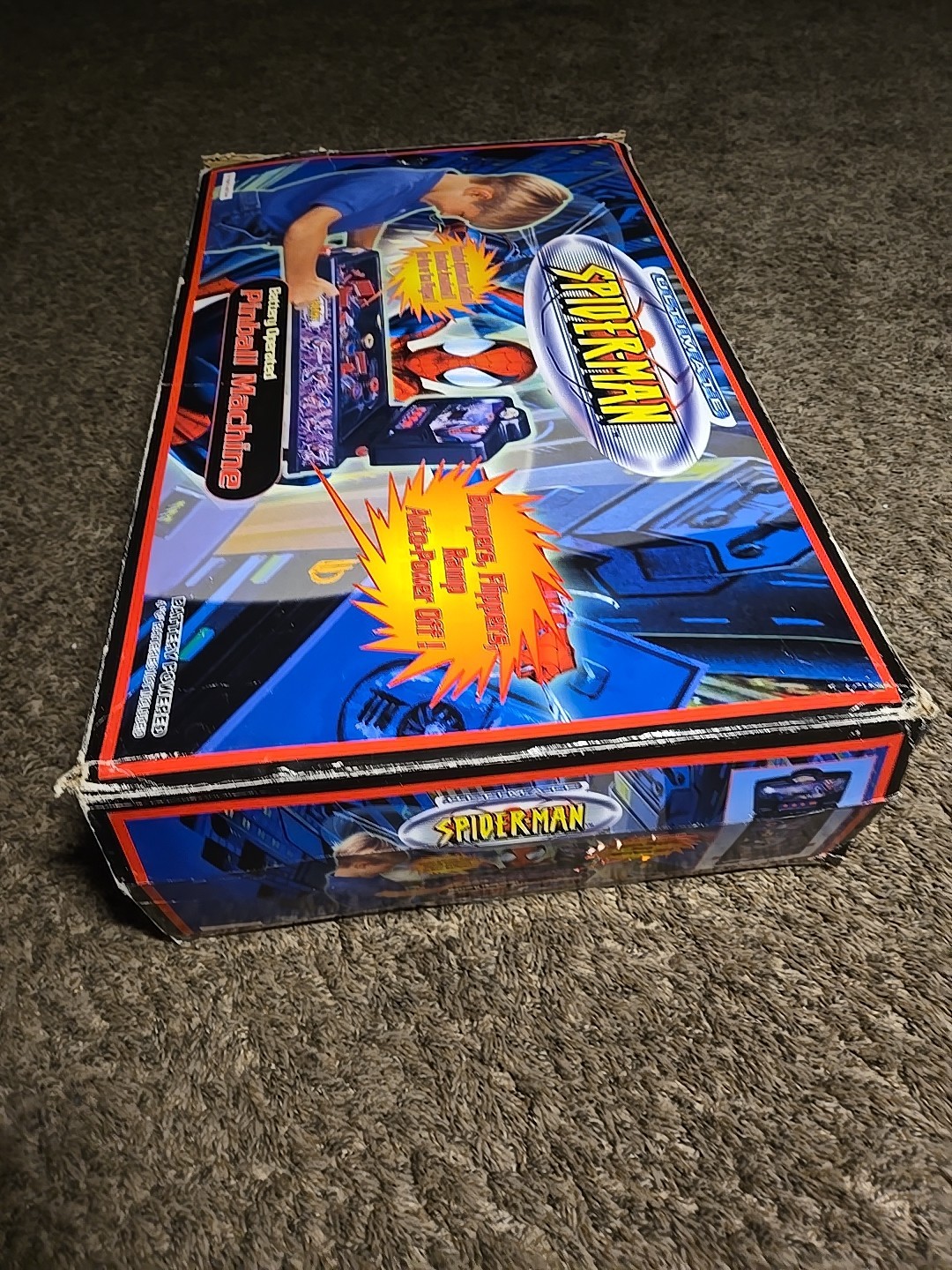 Marvel SPIDER-MAN 3 2007 Table-Top Mini Pinball Machine Used Tested WORKS