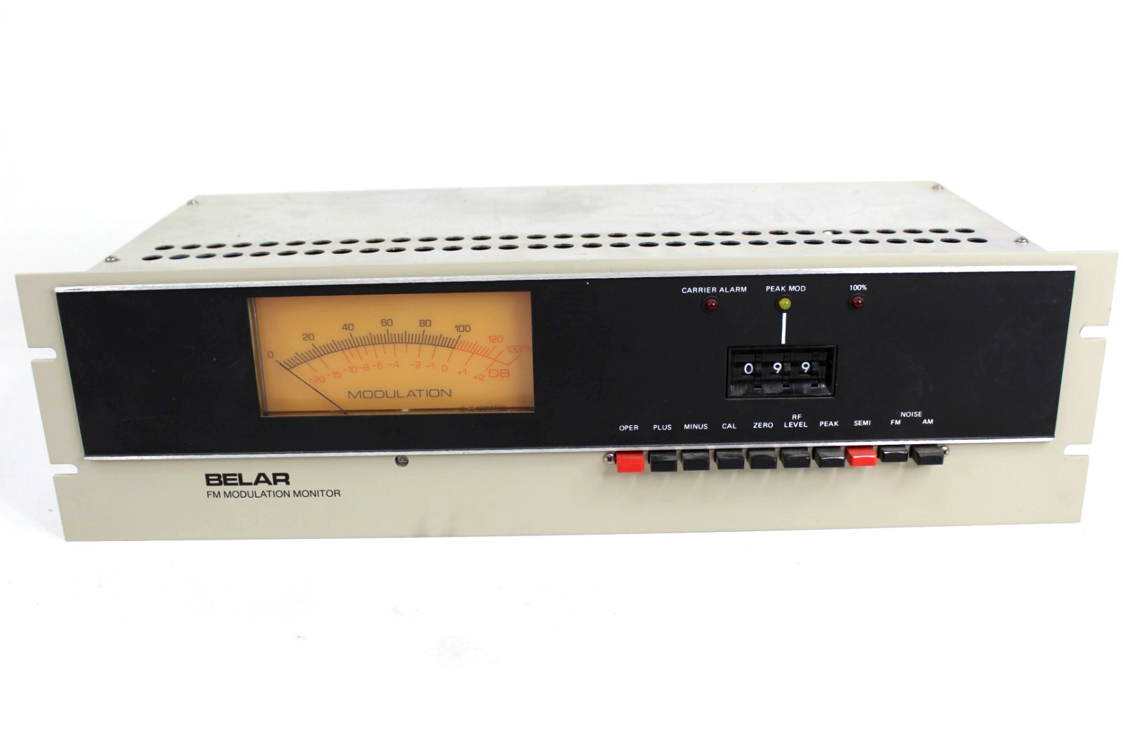 Belar FMM-2 FM Modulation Monitor Factory Tuned 88.3 * NO Power Cord * Powers On