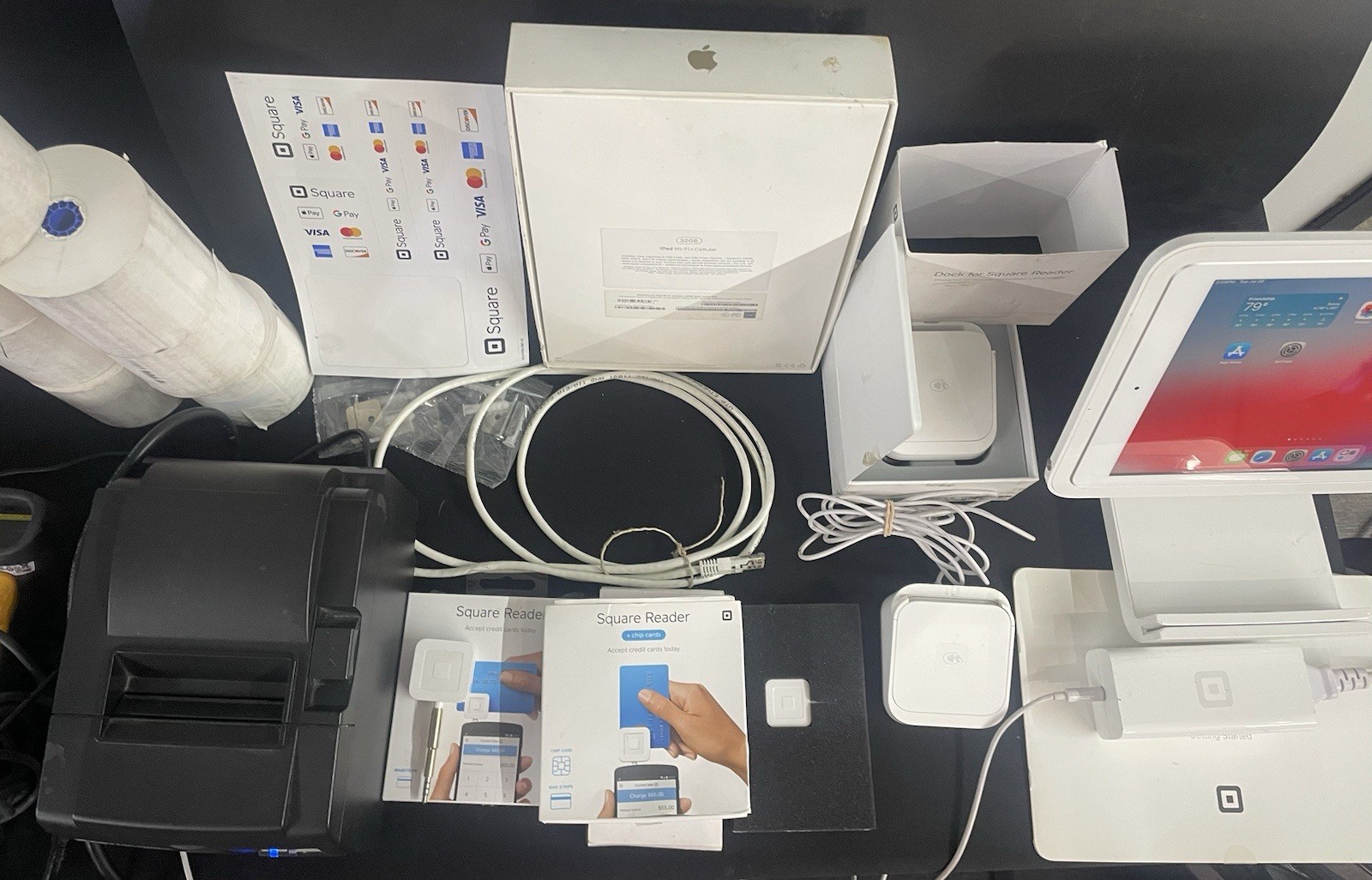 Square POS System Bundle - Tap To Pay, Star Printer, iPad, Readers, Scanner