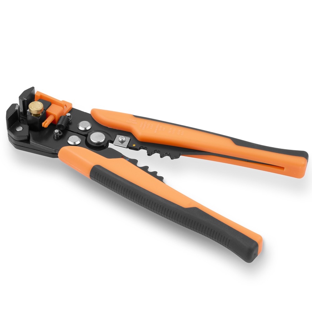 8" Electricians Crimping Tool Self-adjusting Wire Stripper Cable Cutter Crimper
