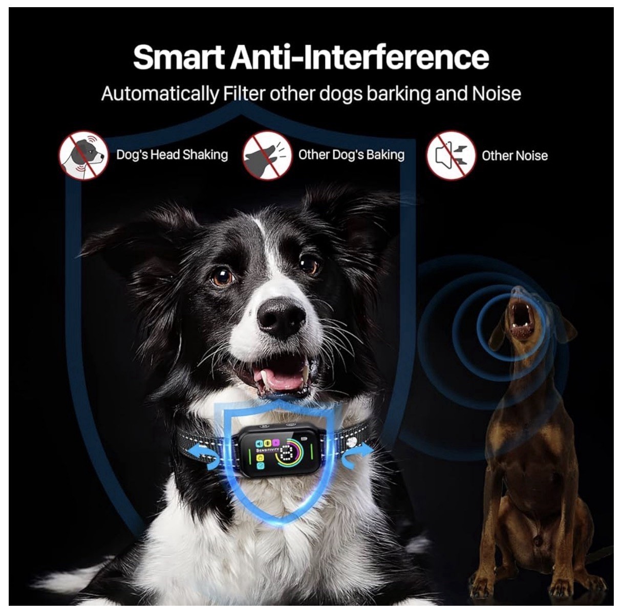 Dog Smart Anti Barking Training Collar - 2 Pack