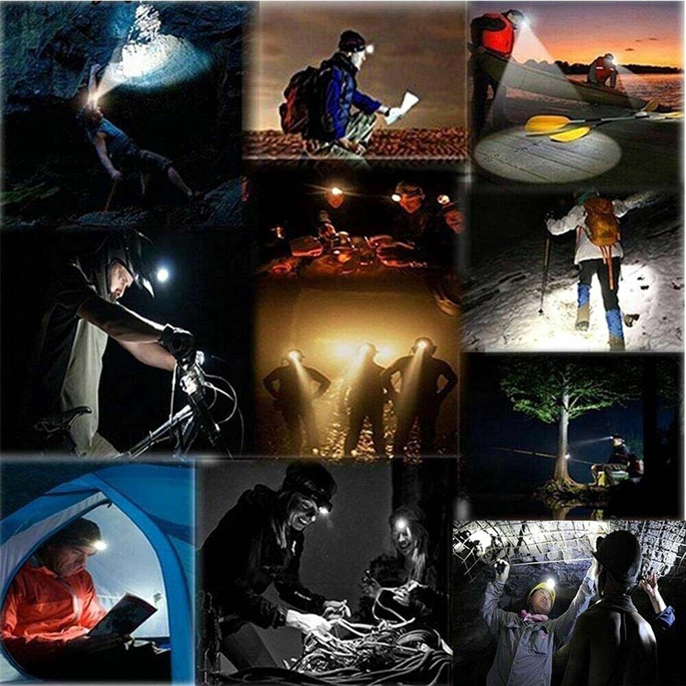 Rechargeable 990,000 LM LED Tactical Headlight with Multifunctional Features