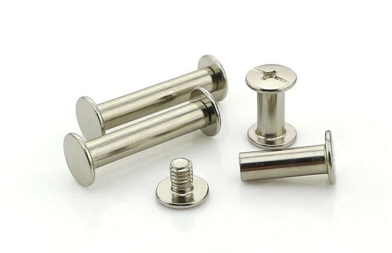 20 Pieces Knife Handle PINS Rivet Screws Nuts Nickel Carbon Steel Corby Bolts