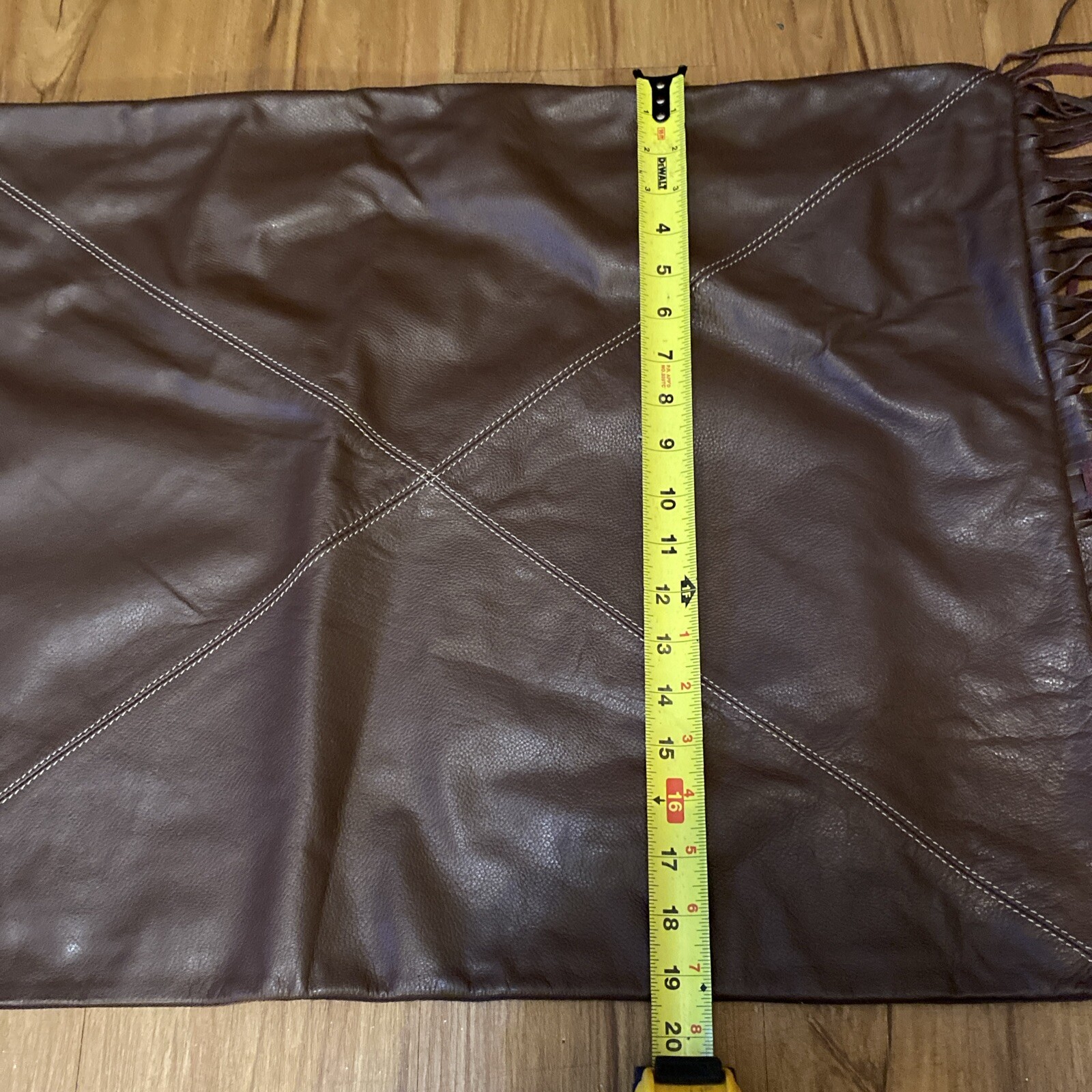 Stetson Leather Rectangle Pillow Case 25 X 19 Read Description