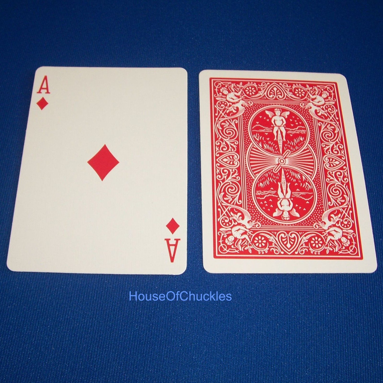 AD 1-Way Forcing Deck, Force Ace of Diamonds, Bicycle  One Way Card Magic - Red