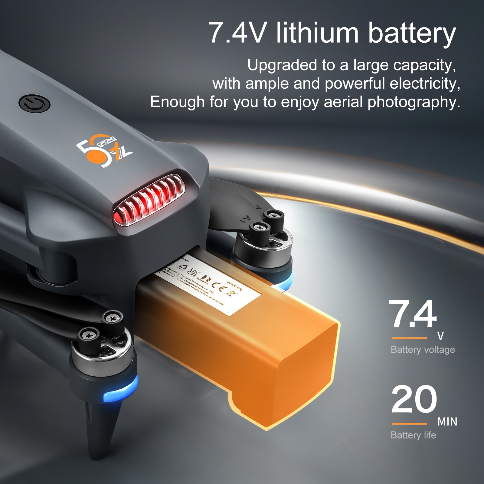 YL059 GPS Return Drone 4K Camera Lightweight Foldable FPV Transmission w/ Screen