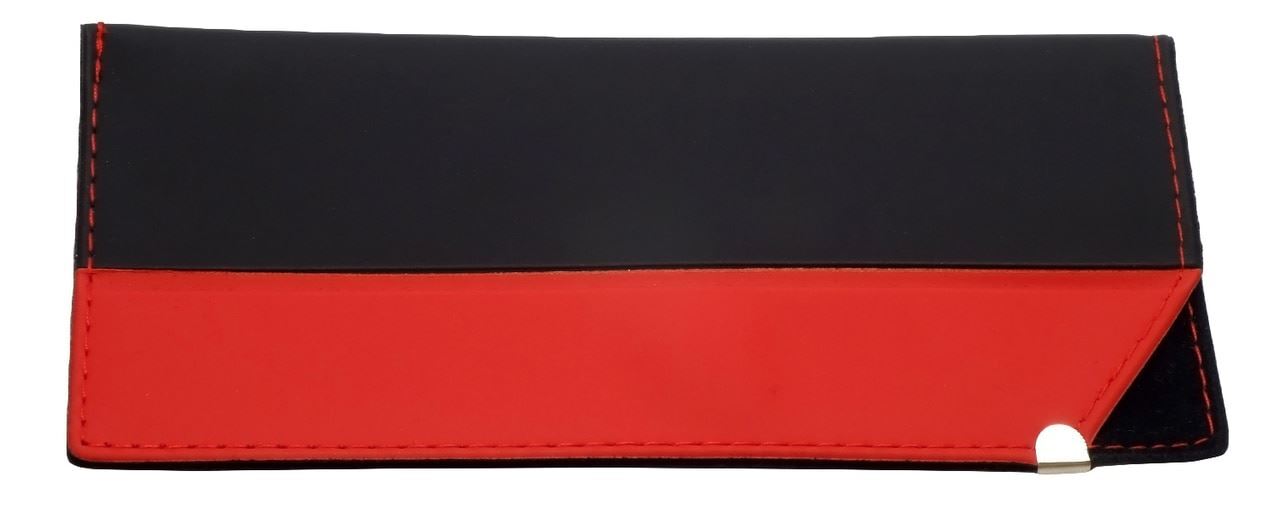 VIP Calabria Soft Slip-In Eyeglass Case 4 Colors Choose 5.75" x 2.5" Syn.Leather