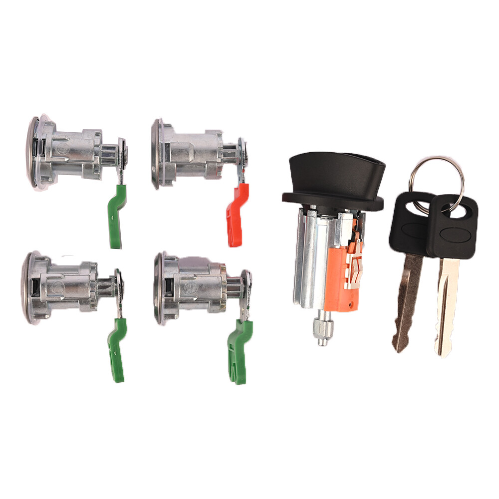 Ignition Switch & Door Lock Cylinder W/Clips For Ford E Series Van E150 250 350