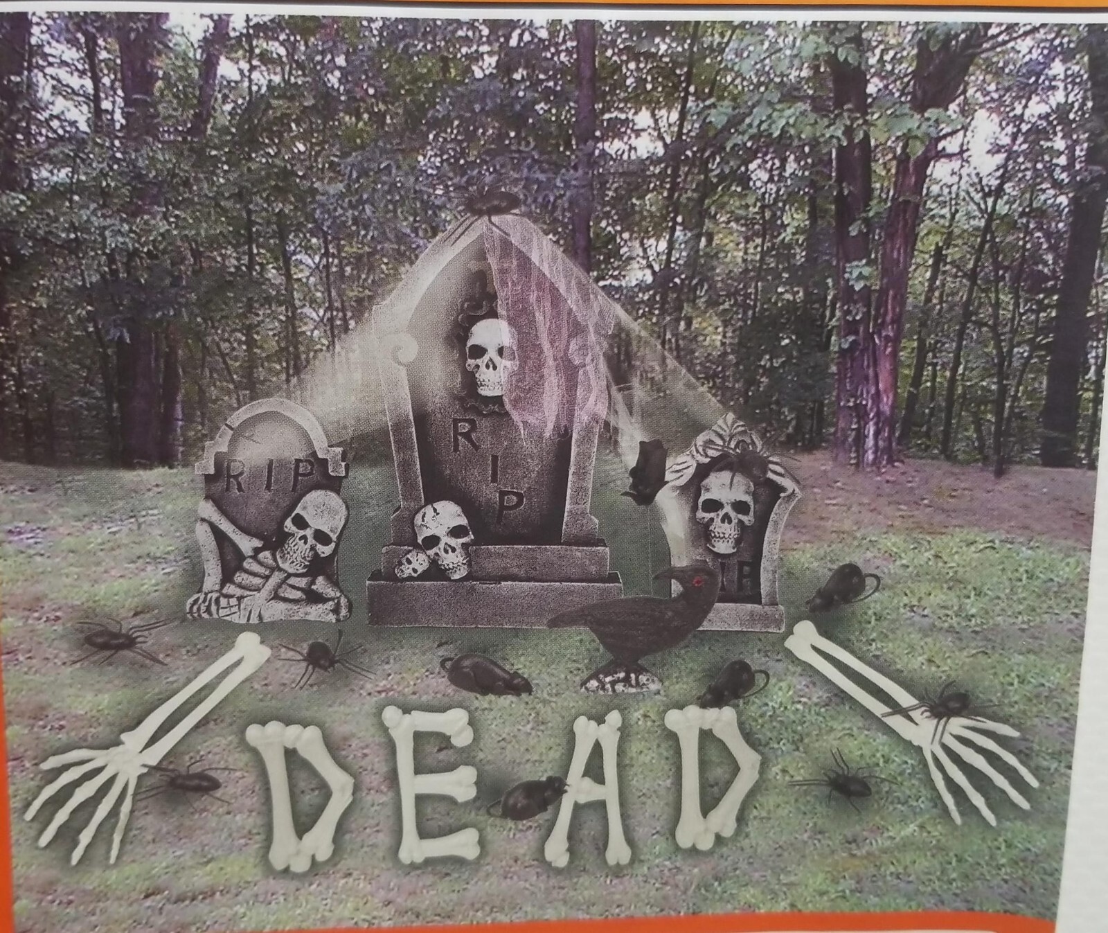 Spooky Village 24 Piece Cemetery Kit