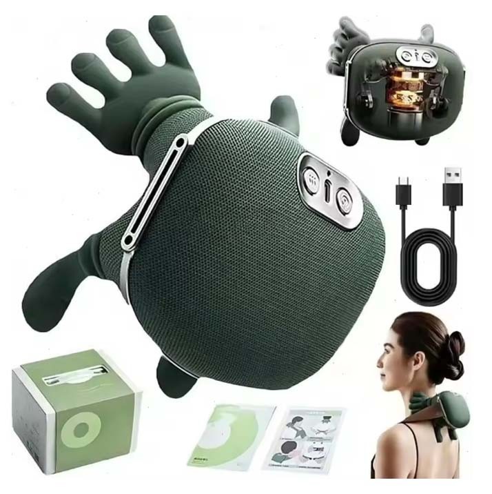 Bionic Neck Shoulder Massager Multifunctional 3-Level Cervical Heating Kneading