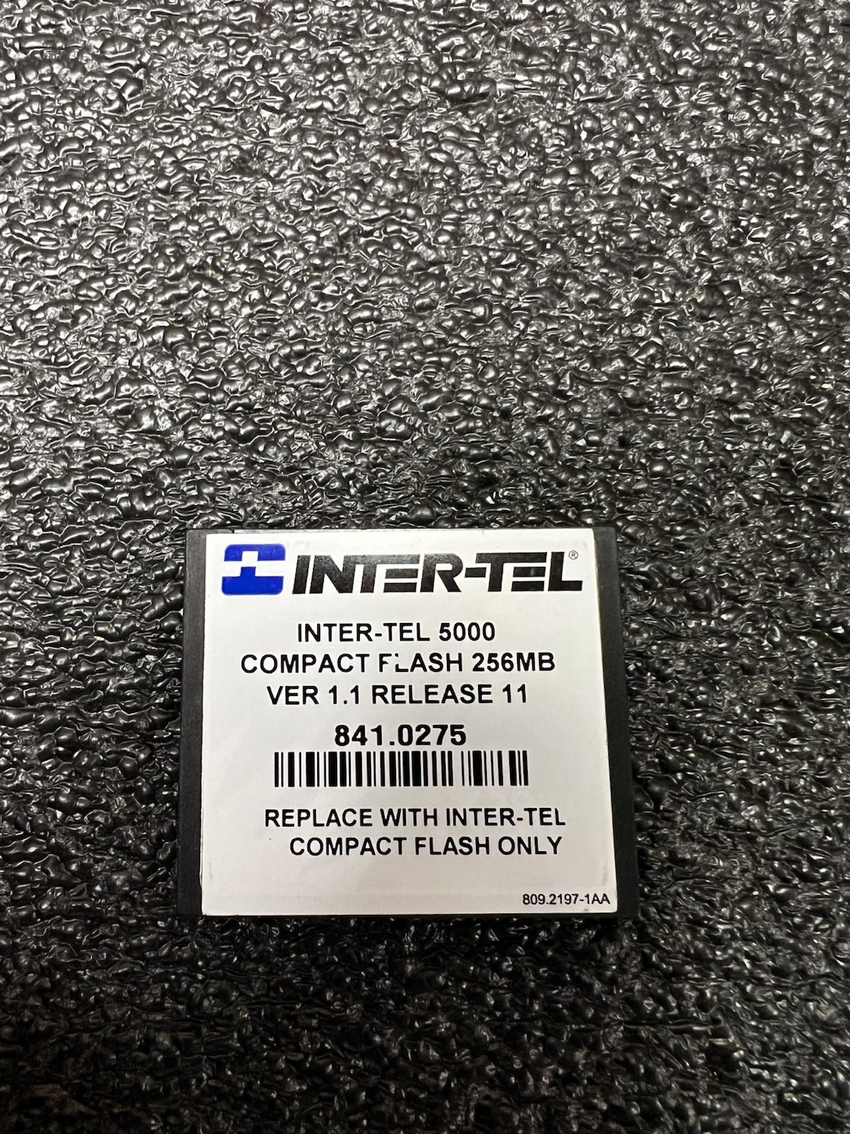 Inter-tel 5000 841.0275 256MB Compact Flash v1.1 Rls 11 *Refurbished*