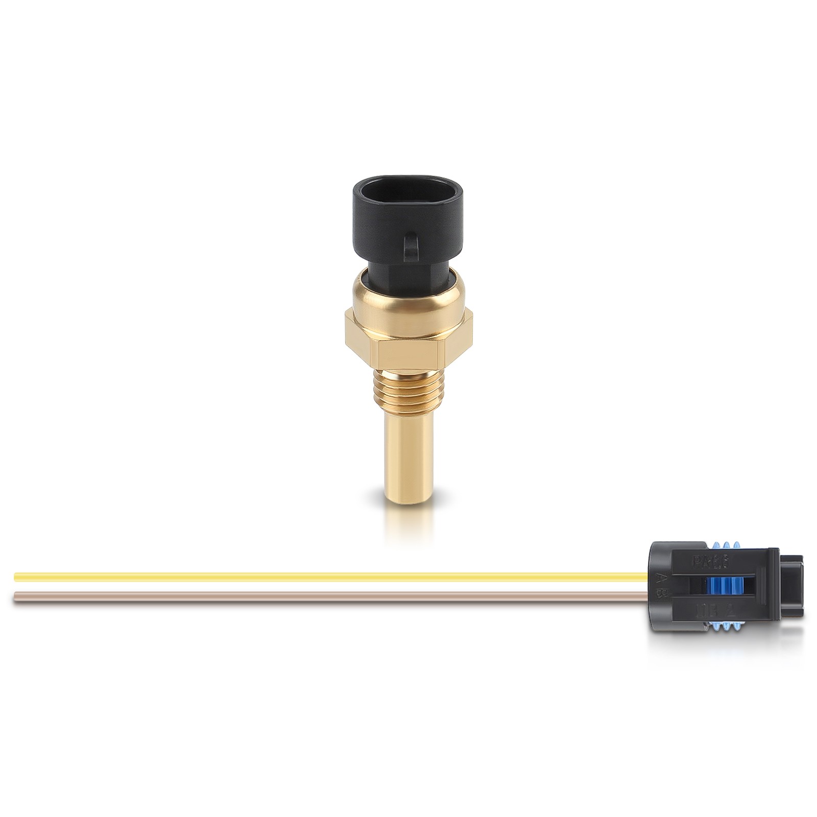 Coolant Water Temp Sensor Temperature Sender For GMC Pontiac Saab Saturn w/Plug