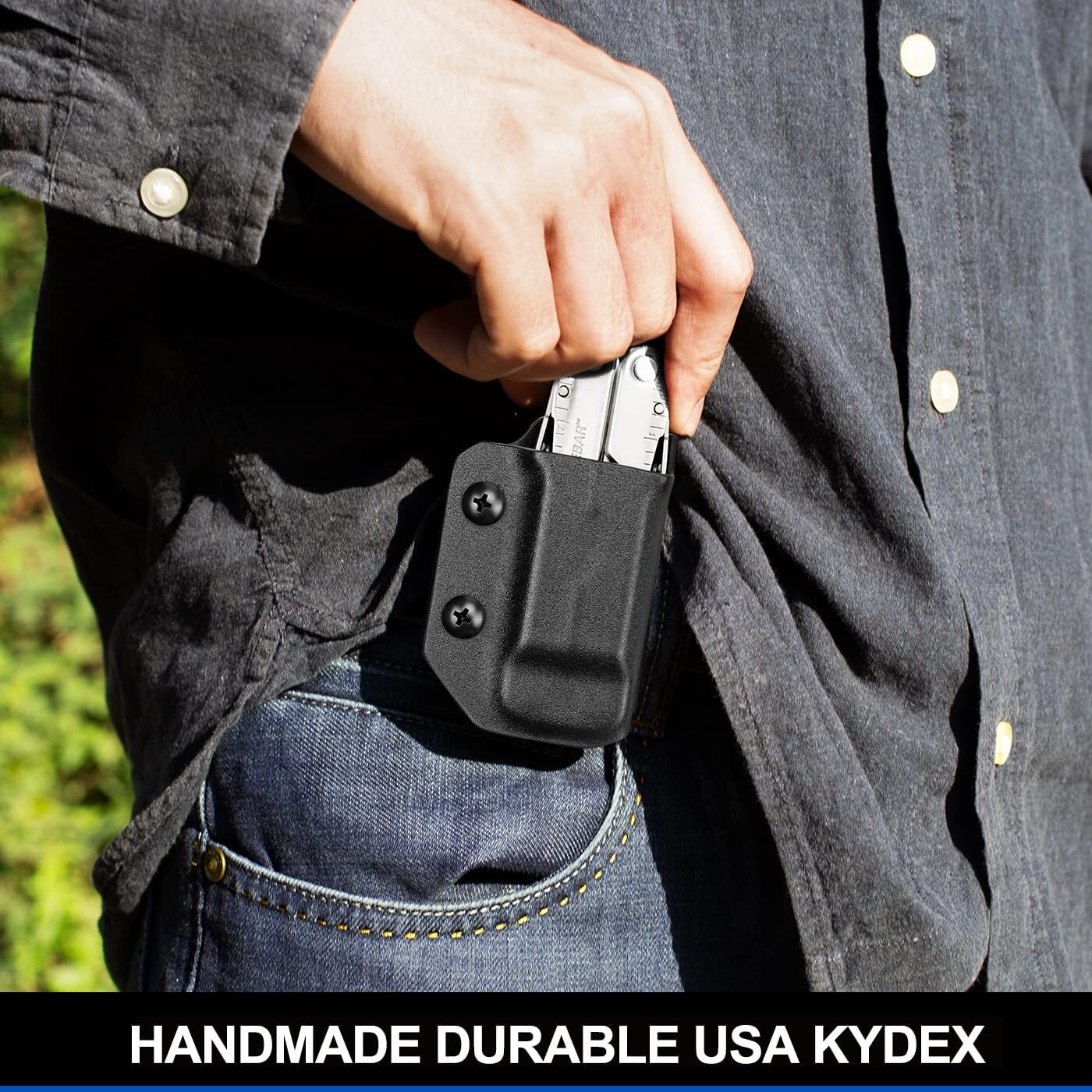 Kydex Sheath for Wave Plus&Wave, Multitool Pouch for Leatherman Wave&Wave Plus