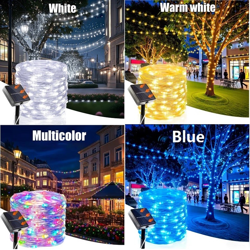 Solar String Light LED Lights Waterproof Copper Wire Fairy Outdoor Garden Party