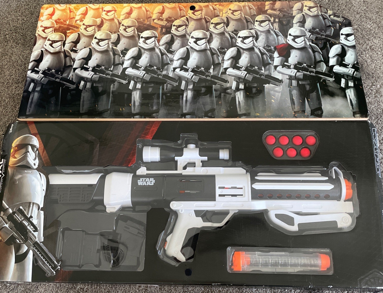 NERF RIVAL STAR WARS First Order Stormtrooper Blaster Gun In Display Box