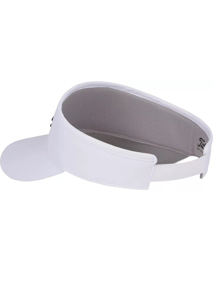 New Women’s TITLEIST Sundrop Golf Visor White/Black Adjustable