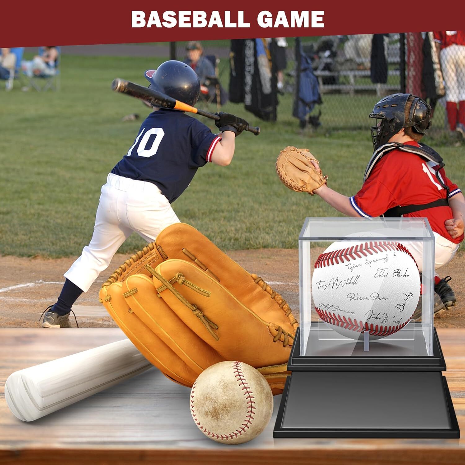 Leffis Baseball Display Case, Holder 1P Clear