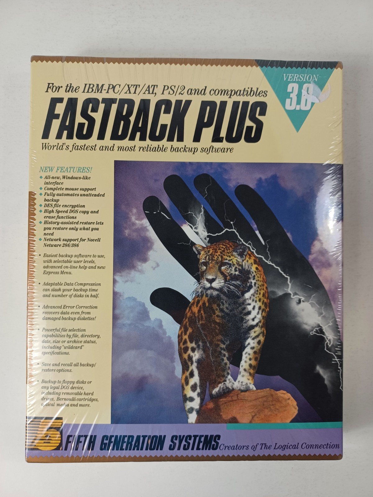 Fastback Plus Version 3.0 IBM-PC XT AT PS/2 PC Computer Software Program NOS