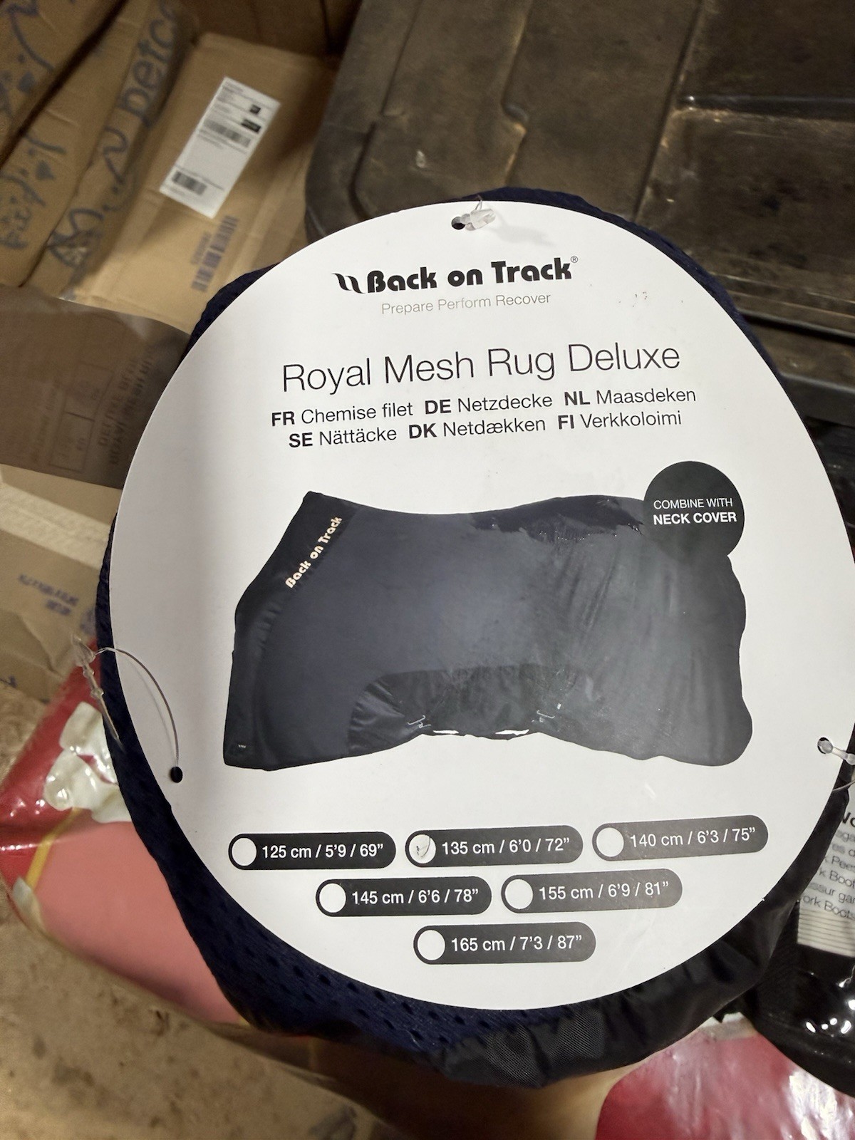 Back On Track Therapeutic Royal Mesh Sheet Deluxe - Navy