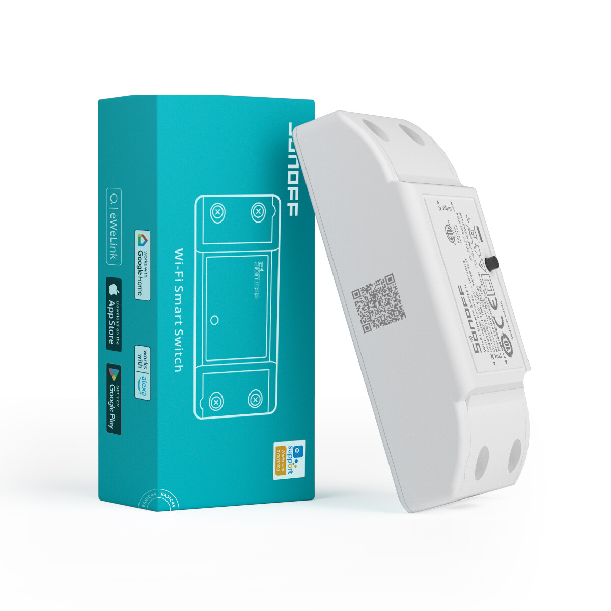3Packs SONOFF Basic R4 WiFi Smart Light Switch 10A DIY Module 2400W App Control