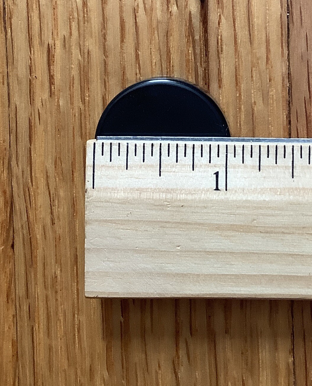 Vintage Backgammon Replacement Diameter Black One Piece Chip 1” Diameter