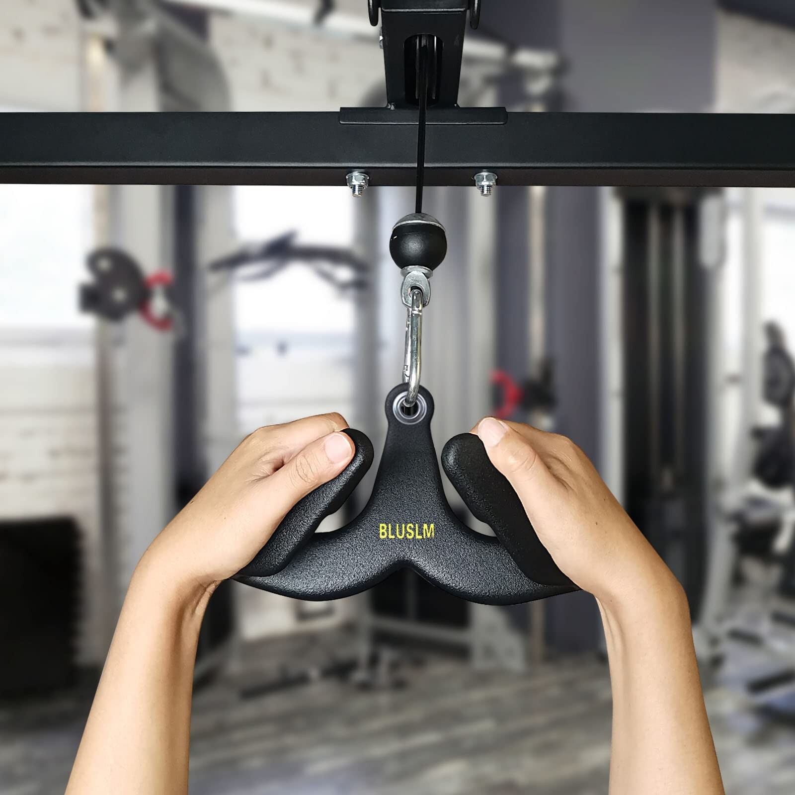 LAT Pull Down Bar for Cable Machine Pulldown T Bar V Bar Cable Attachments BL02