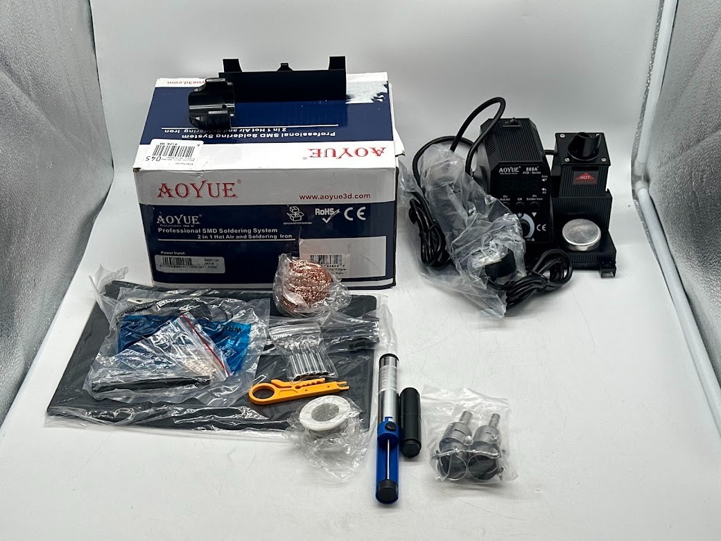 SRA Soldering Products Aoyue 888 PCB Series 2-in-1 Hot Air Gun Soldering Kit