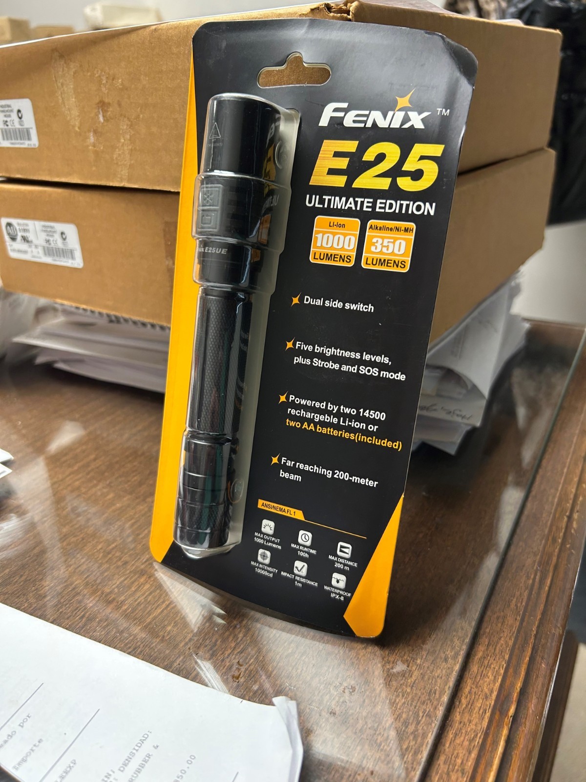 Fenix E25 ultimate edition 1000 lumens flashlight