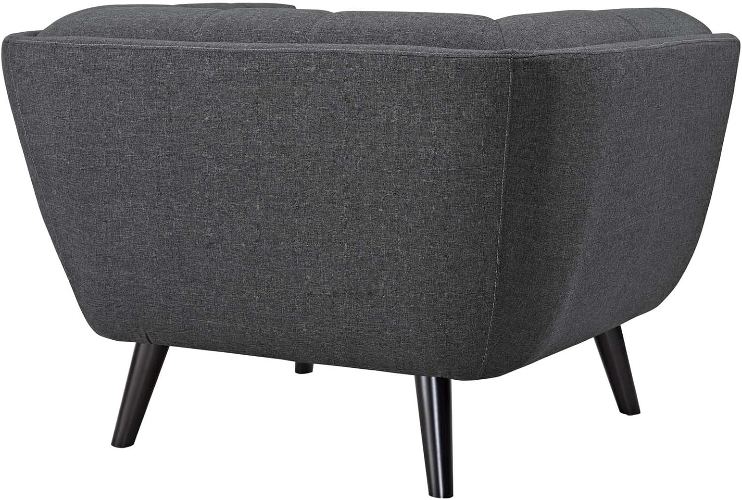 Chic Gray Upholstered Armchair for Contemporary Living Rooms