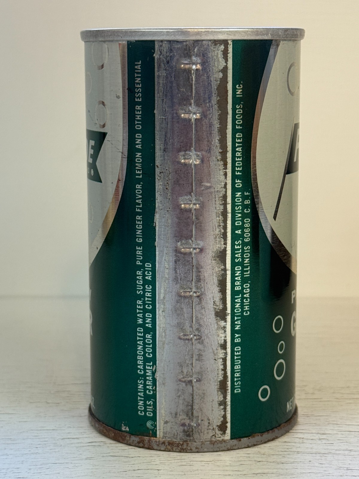 RARE 60's Parade Ginger Ale Soda Can