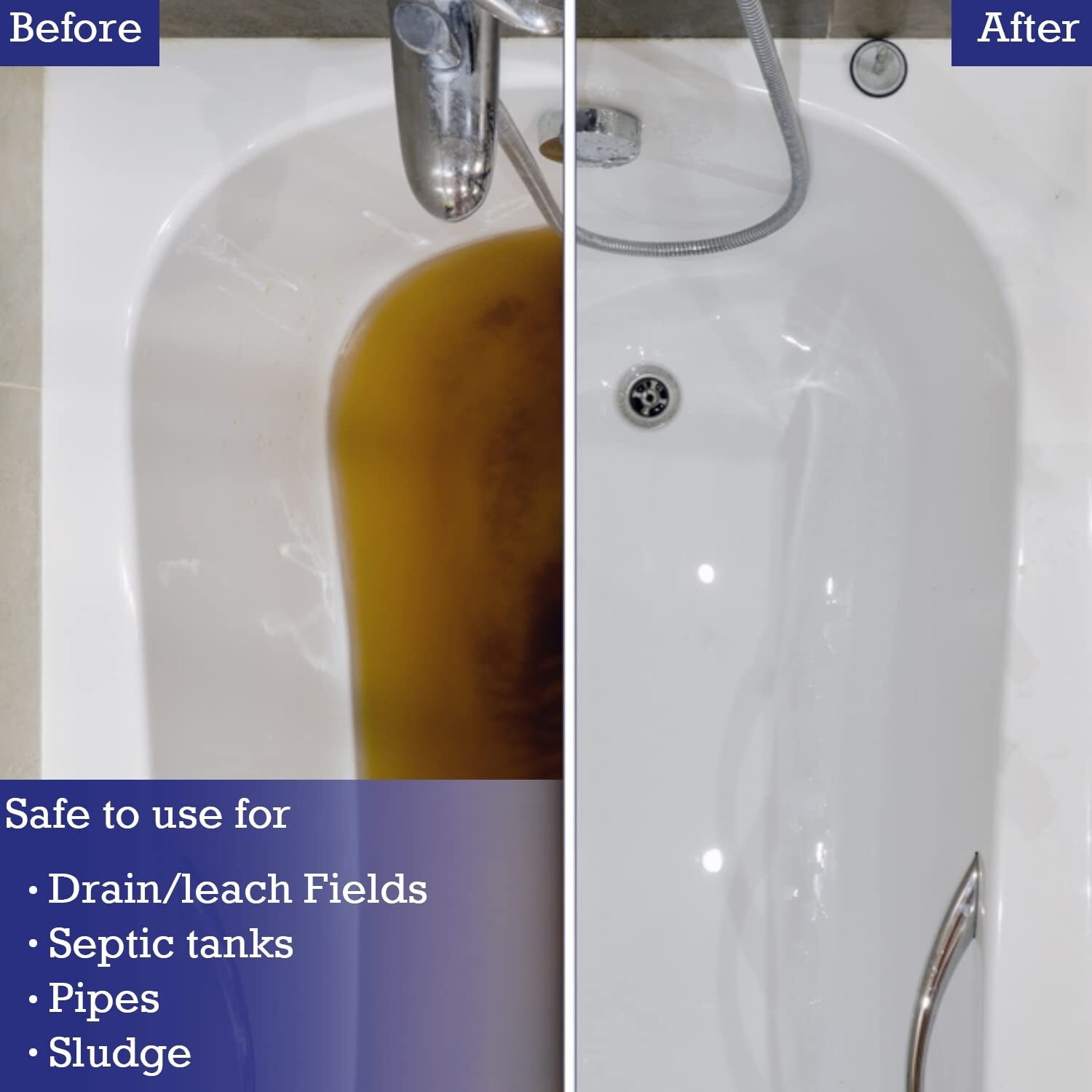 Accelerator by Dr. Pooper Drain Field Cleaner - Clears Septic Tank PLUS the L...