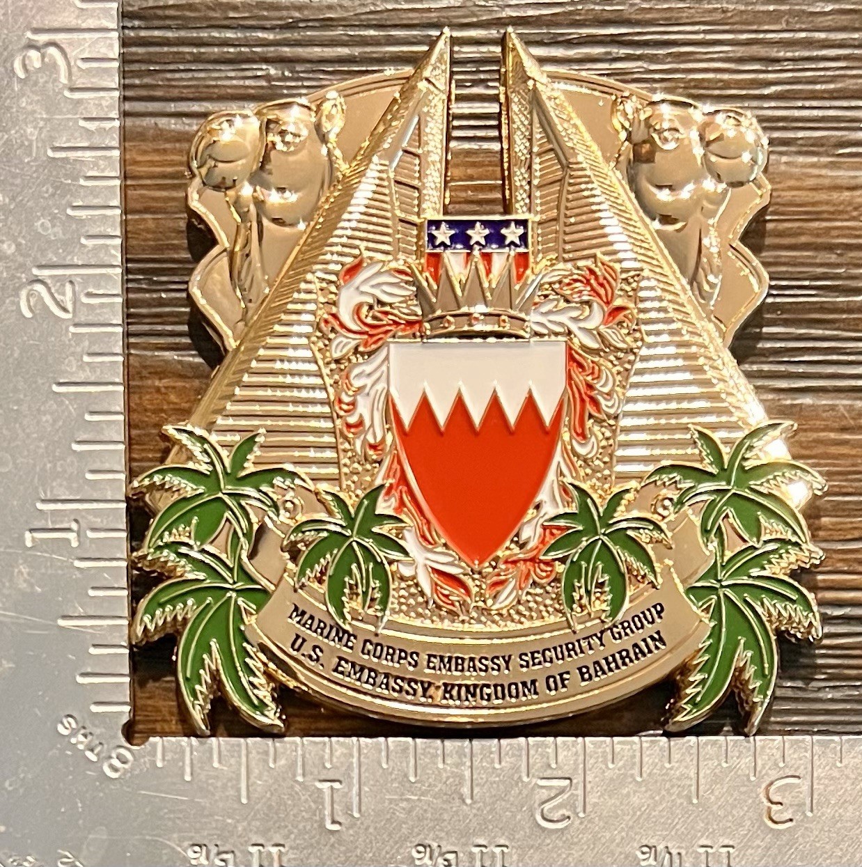 USMC MSG Marine Security Guard Detachment Manama, Bahrain Challenge Coin