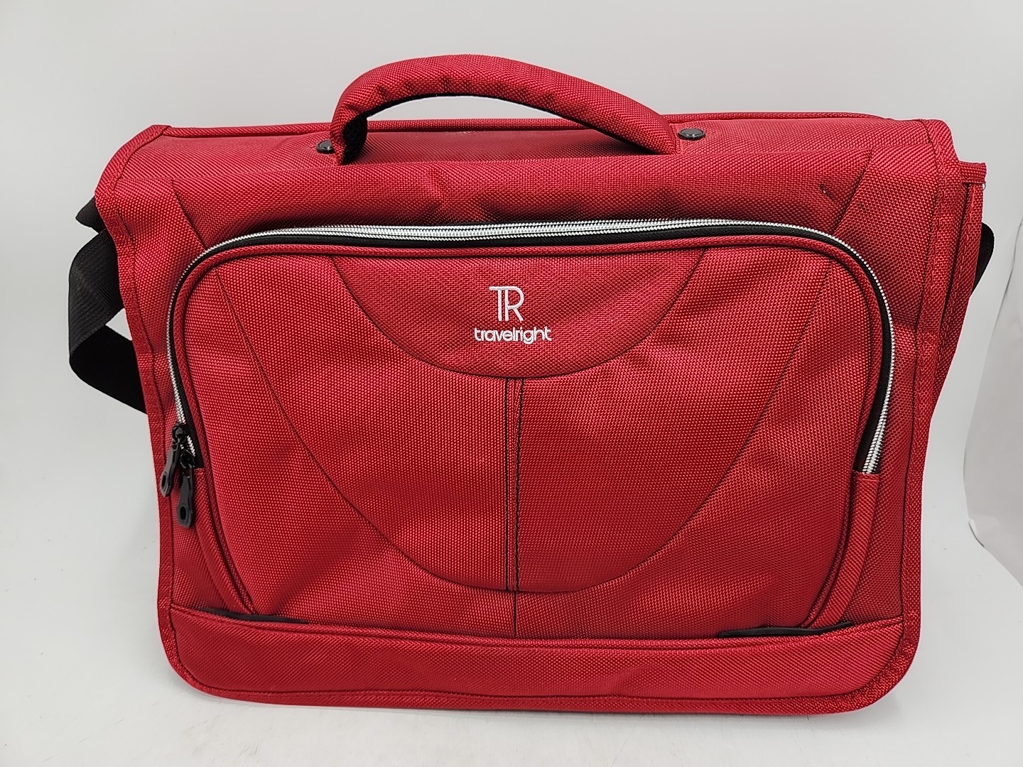 Travel Right Power Bank Messenger Bag-Red 13"H x 17"W x 4.5"D