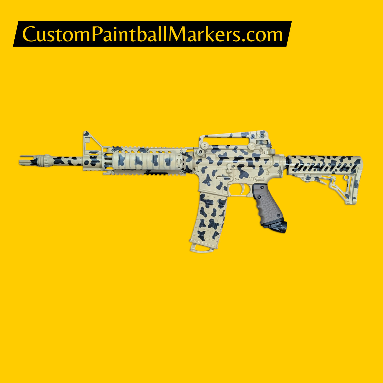 Tippmann TMC M16A4 “Desert Storm” Custom Magfed Paintball Marker