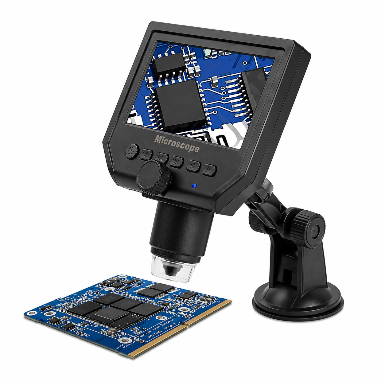 G600 Portable LCD Digital Microscope 4.3" 600X HD USB Magnifier Camera