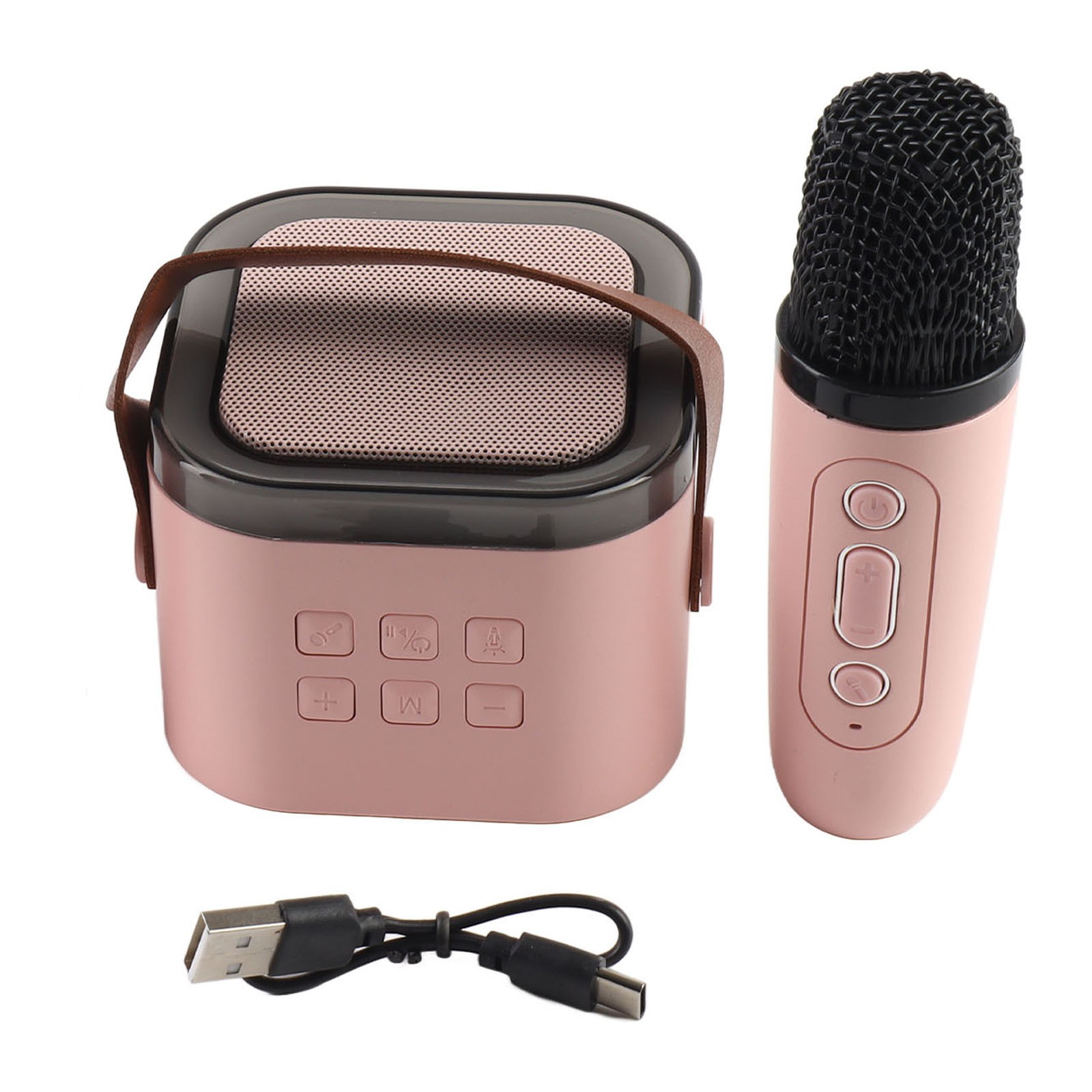 Karaoke Machine Mini Portable Wireless Bluetooth Handheld Microphone Speake FOWD