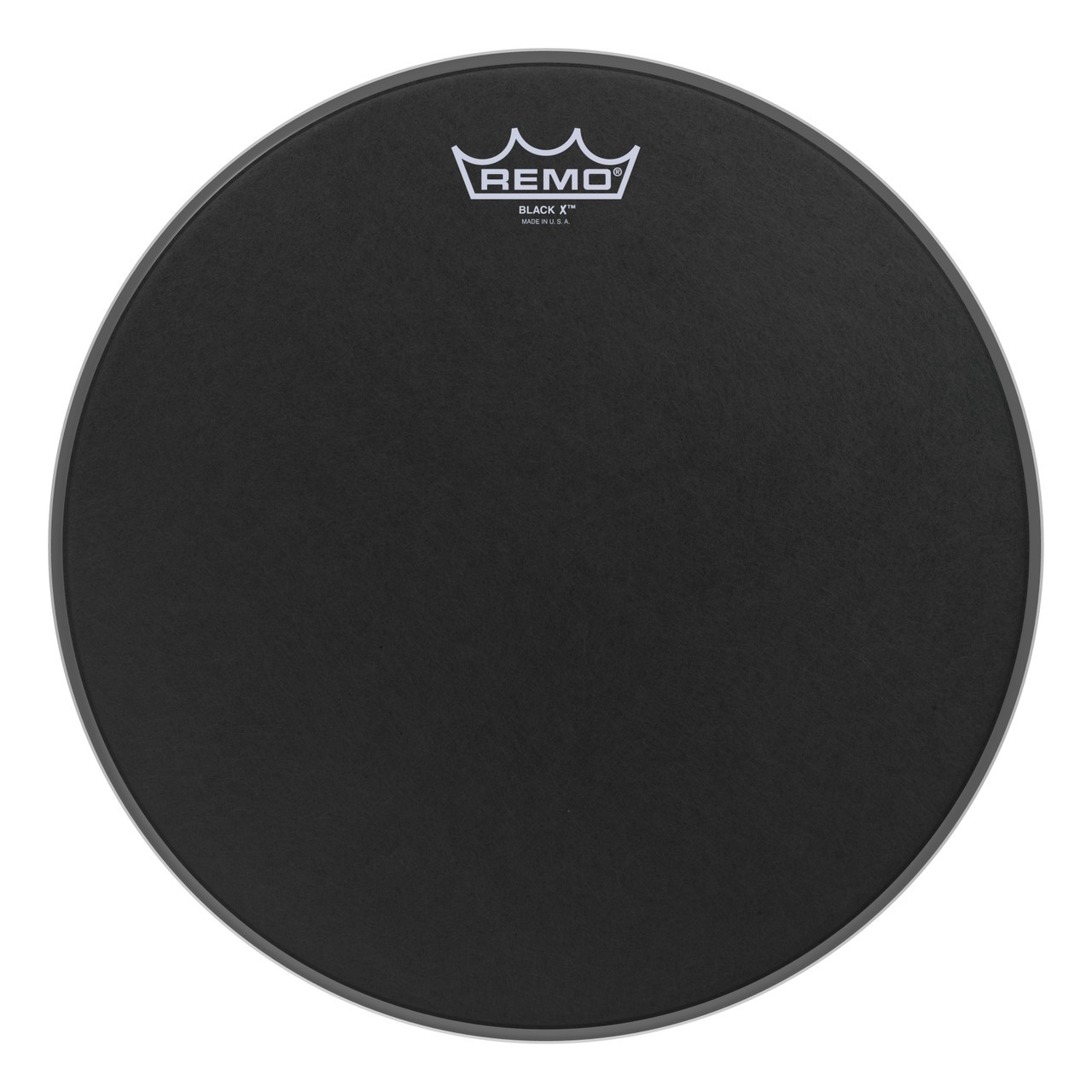 Remo Emperor X Black Suede Snare Drumhead - Bottom Black Dot, 13"