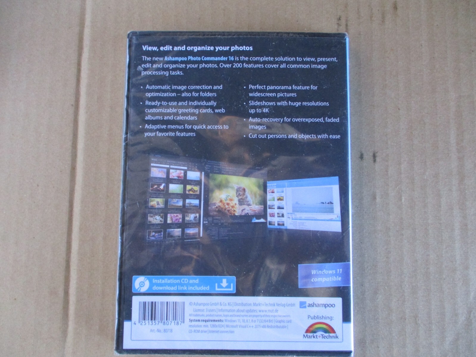 AShampoo Photo Commander 16 (Family License/3 Users)
