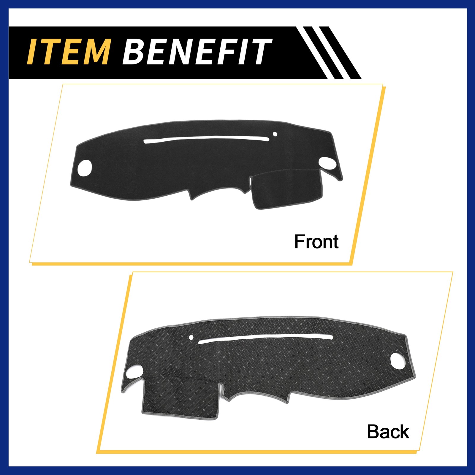 Dash Cover for Ford for Ranger 95-11 Non-Slip Dash Cover Mat Pad