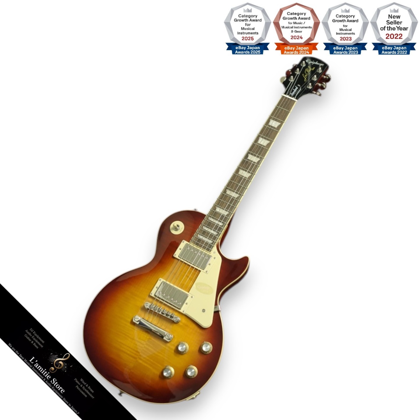 Epiphone Les Paul Standard 60s Figured Top Electric Guitar AAA Flame Maple Iced