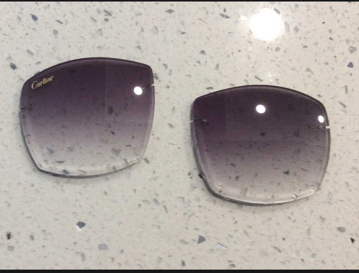 Gradient Grey Custom Replacement Lens That Fit Decor C Cartier Buffs Woods  58mm