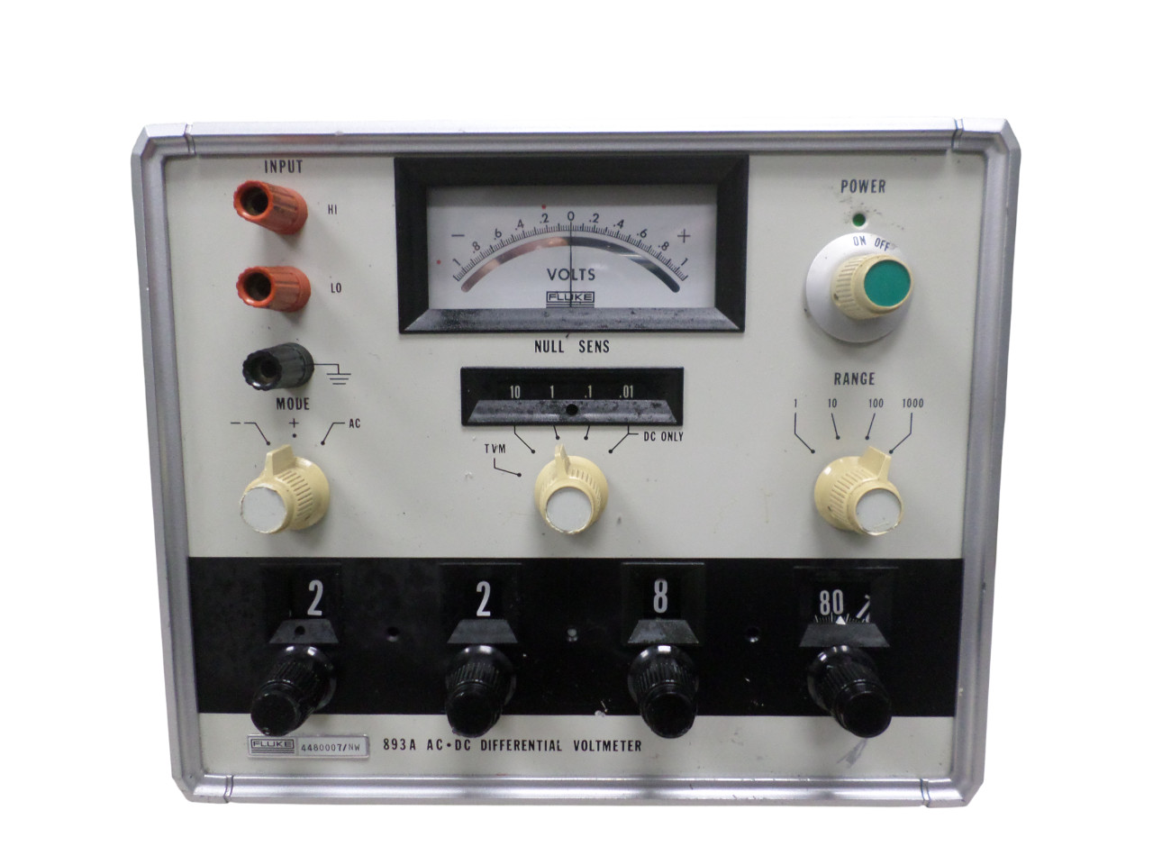 Fluke 893A AC-DC Differential Voltmeter - Free Shipping