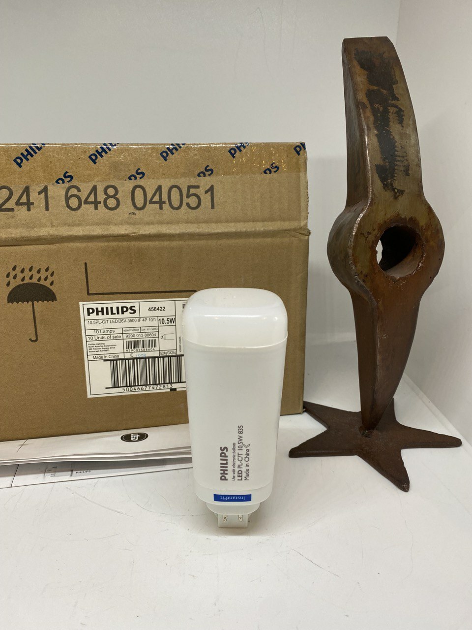 Philips 929001388604 10.5W LED PL-C/T 3500K 4-Pin GX24q CFL Retrofit Bulb NEW OE